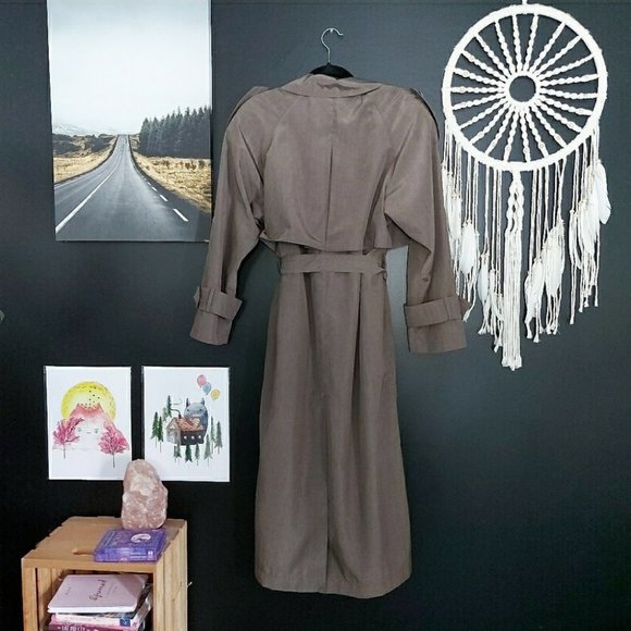 Vintage Fen-nelli Kaki Trench Coat - Picture 6 of 7